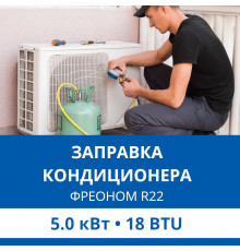 Заправка кондиционера Haier фреоном R22 до 5.0 кВт (18 BTU)