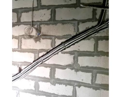 Штробление стены под нишу для дренажной помпы Haier 150х70 мм. (Пеноблок/газобетон)